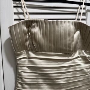 Calvin Klein Strapless Cream Dress